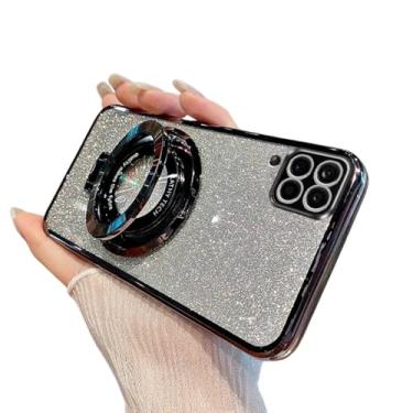 Imagem de Capa de telefone com suporte de glitter gradiente para Samsung Galaxy M02 M11 M12 M22 M32 4G A05S A04S A03S A02S F12 F22 F42 Capa mole, preta, para Samsung A03S