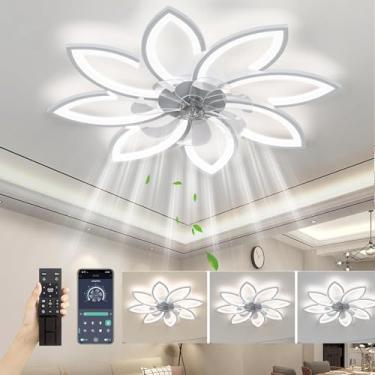Imagem de 35'' Ventilador de Teto Inverter Controle Remoto,Ventilador Lustre WiFi Ventilador de Teto Embutido -Bivolt (42W)