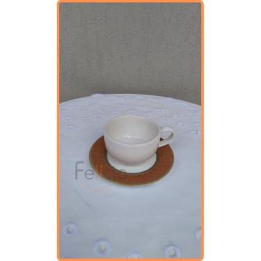 Imagem de Xícara de Café Branca com Pires Celebrate Vermelho 80ml - Alleanza