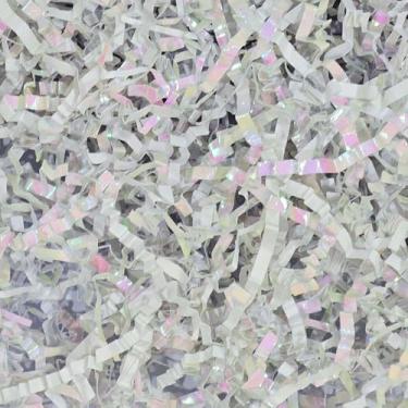 Imagem de GoooodGift - 85 g - Branco diamante - Enchimento de papel cortado enrugado para embrulho de presente, aniversário de enchimento de caixa de presente, enchimento de cesta, dia das mães, Natal