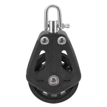 Imagem de Ferramenta rotativa polia marinha de nylon de aço inoxidável, bloco de polia, corda, corredor, caiaque, polia única, bloco de rolamento, corredor de corda para veleiros, iates, polias e roda de polia