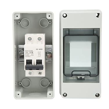 Imagem de Disjuntor miniatura 2P, disjuntor miniatura 2P DC 16A IP65 à prova d'água interruptor de desconexão para disjuntores solares e