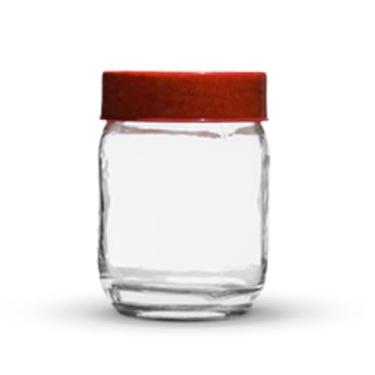 Imagem de Kit com 25 Potes de Vidro para Armazenar Leite Materno 200ml 267 Com Tampa Plástica (Vermelho)