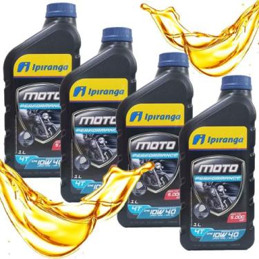 Imagem de Óleo Ipiranga 10w40 Semissintético Moto Performance (4 Litros)