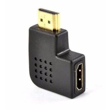 Imagem de Conector Adaptador Emenda Hdmi M/F Vire A Esquerda - Exbom