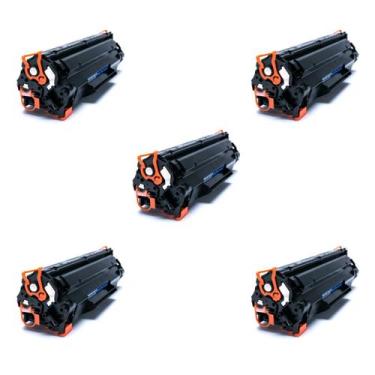 Imagem de Kit 5x Toner 100% Compatível Novo Ce285a 85a I P1102W M1132 M1210 M121