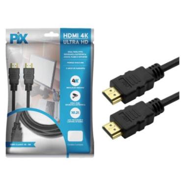 Imagem de Cabo Hdmi 3 Metros 15P Gold: Entretenimento Avançado - A.R Variedades 