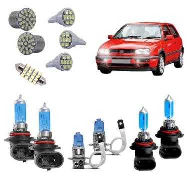 Imagem de Kit Super Branca Golf Mexicano 95 A 97 98 Faról/milha + Led - Fx Autom