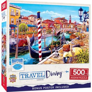 Imagem de MasterPieces Travel Diary 550 Puzzles Collection - Venice 550 Piece Jigsaw Puzzle