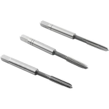 Imagem de Macho Manual Aço Rápido Nº 6 3/64'' Unc Jogo c/ 3 pçs Vonder