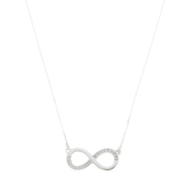 Imagem de Colar Feminino De Prata 925 Veneziana Com Símbolo Do Infinito - DR Joi