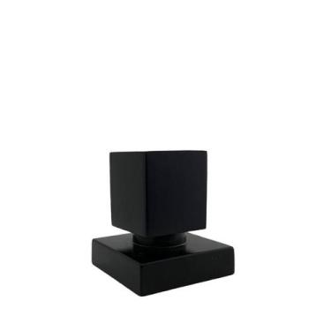 Imagem de Acabamento Para Registro Quadrado 1/2  3/4 Ou Padrão Deca Metal Preto 