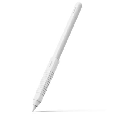 Imagem de Ringke Suporte de silicone para rascunho compatível com Apple Pencil 2ª geração, Apple Pencil USB-C e Apple Pencil Pro, capa protetora de silicone com aderência perfeita - branca