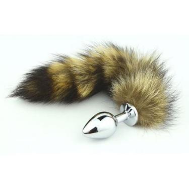 Imagem de Plug anal de aço pequeno rabo raposa - SEXY IMPORT