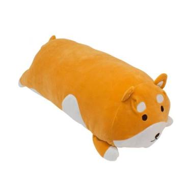 Imagem de Almofada Cilíndrica Cachorro Shiba Pelúcia 64cm - Fofy Toys