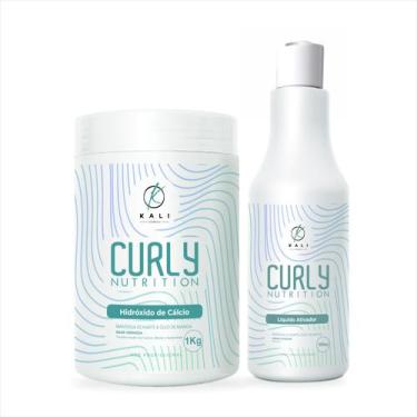 Imagem de Kit Relaxamento para Cachos Guanidina 1Kg e Líquido Ativador 500ml - K