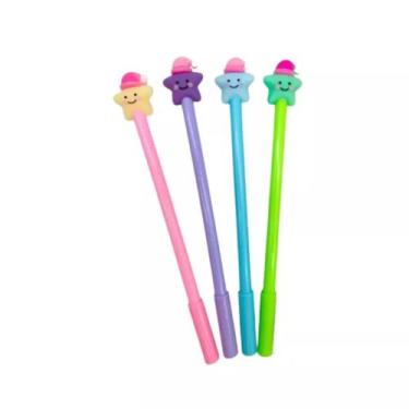 Imagem de Kit 12 unidades de Canetas em gel boa noite estrela macia - filo modas