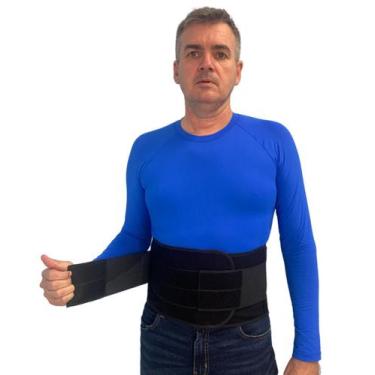 Imagem de Cinta Abdominal Coluna Lombar C/ Hastes Flexíveis 600 Aradesc, G, Pret