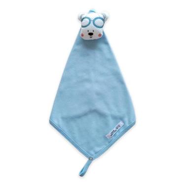 Imagem de Naninha Ursinho de Óculos - Mellane Baby, Azul Bebê