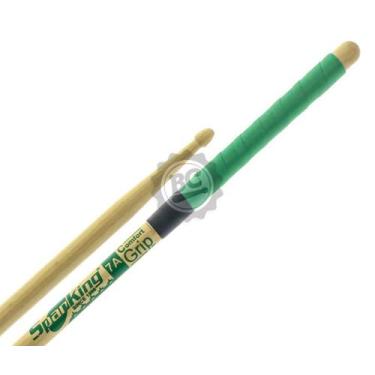 Imagem de Baqueta Spanking Comfort Grip 7A Verde com cabo emborrachado mais pega