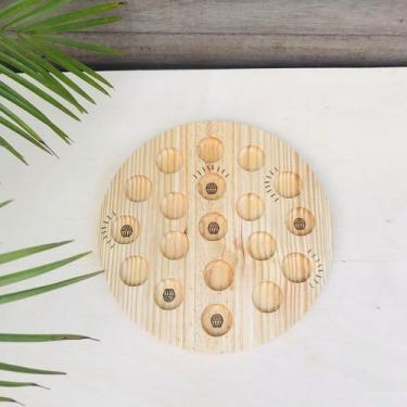 Imagem de Tábua Redonda Para Servir Brigadeiros E Docinhos Em Pinus - Wp Wood