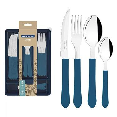 Imagem de FAQUEIRO INOX 25PC LEME AZU