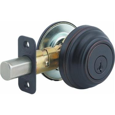 Imagem de Kwikset Fechadura de cilindro único 980 com SmartKey em bronze veneziano