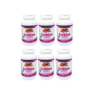Imagem de Kit 6 Luteína E Zeaxantina 500mg  120cápsulas - Rei Terra, Sem Sabor