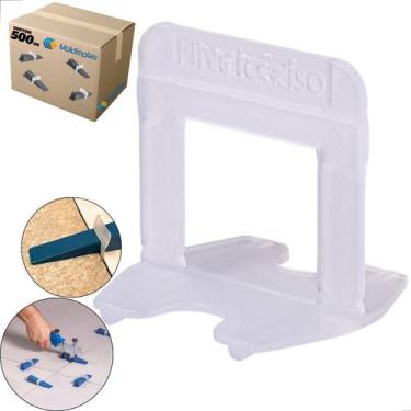 Imagem de Espaçador Nivela Piso E Porcelanato Flex 500 Pçs Moldimplas, 1mm