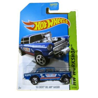 Imagem de Hot Wheels 2014 HW Workshop '55 Chevy Bel Air Gasser 241/250, Blue.