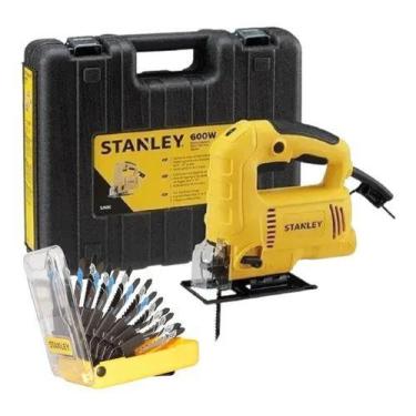 Imagem de Serra Tico Tico 600w Com Maleta Stanley Sj60k + 16 Lâminas