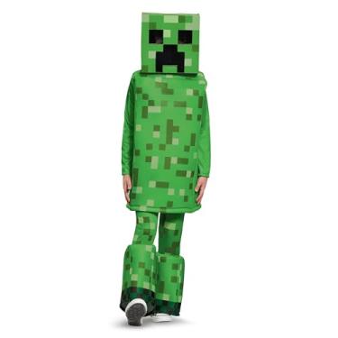 Imagem de Creeper Prestige Minecraft Costume, Green, Medium (7-8)