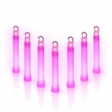 Imagem de Pacote com 50 - Bastão Brilhante Premium de 10 cm - Selecione sua cor! (Rosa)