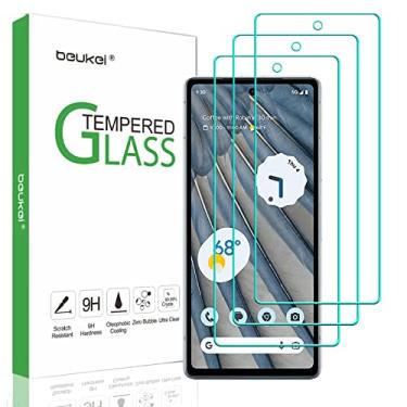 Imagem de beukei (Pacote com 3) Compatível com Google Pixel 7a 5G / Google Pixel 7a Protetor de Tela Vidro Temperado, Sensível ao Toque, Compatível com Capas, Dureza 9H