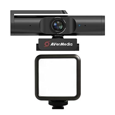 Imagem de AVerMedia PW513 Streamer ao vivo CAM com VL49 recarregável Mini RGB Light, 4K Ultra HD USB Webcam para jogos e transmissão ao vivo, funciona com OBS, Streamlabs, Zoom, Team e Skype