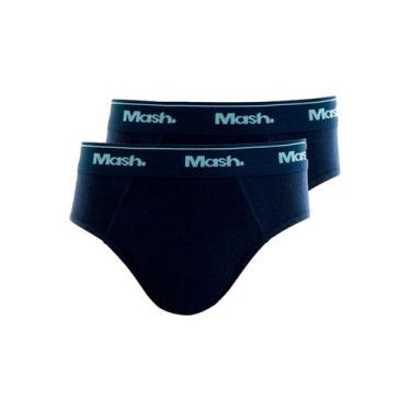 Imagem de Kit com 2 Cuecas Infantil Slip Mash 193.01, Azul marinho, GG
