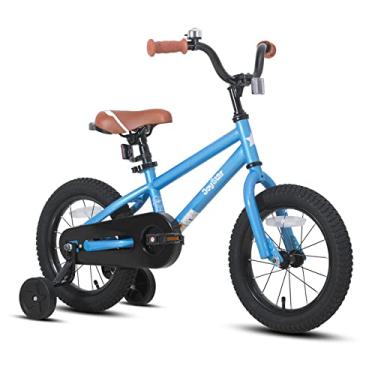 Imagem de Joystar totem infantil bicicleta com rodinhas de treinamento para bicicleta de 12 14 16 18 polegadas, suporte para bicicleta de 18 polegadas (azul marfim vermelho laranja rosa verde), Azul, 16 INCH