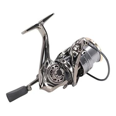 Imagem de Molinete Giratório, Molinete de Pesca Com Engrenagem de Latão, Rolamentos de Aço Inoxidável, 5,2:1, Chanfro Elevado, Fundição Larga para água Doce (3000S)