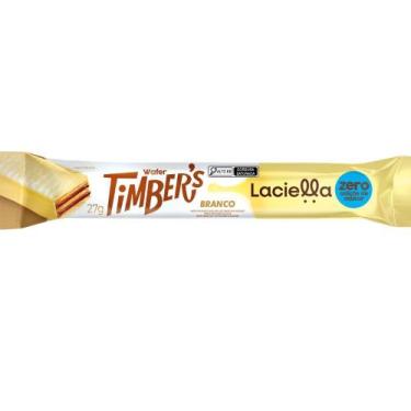 Imagem de Wafer Timbers Laciella Chocolate Branco Zero Adição de Açucares 27g