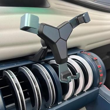 Imagem de For BYD Atto 3 Yuan Plus 2022 Car Phone Holder Interior Parts Specialized Carbon Fiber Pattern Aromatherapy Holder Accessories
