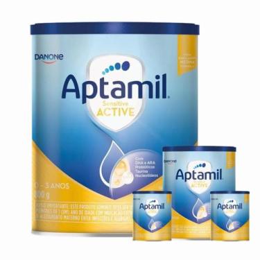 Imagem de 4 Latas- Fórmula Infantil em pó Aptamil Active- Danone 800gr