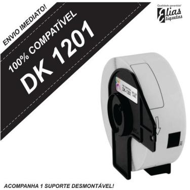 Imagem de 1 Rolo Dk 1201  + 1 Suporte Desmontável - Etiqueta Compatível Dk 1201 