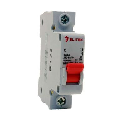 Imagem de Disjuntor Monofásico Monopolar Curva C Din 63a - Elitek