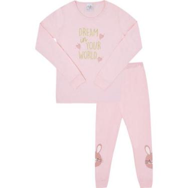 Imagem de Pijama Infantil Menina Good Night by Pulla Bulla Ref. 200517, Rosa, 4