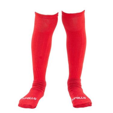 Imagem de Meião de Futebol Adulto Colorido Profissional Apollo, Vermelho