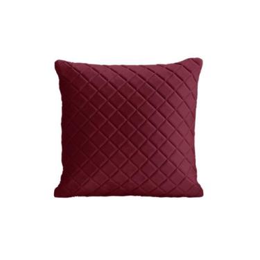 Imagem de Almofada Tressê 40x40cm Veludo Marsala - Nexta Casa