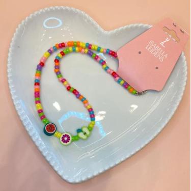 Imagem de Colar de Miçanga Infantil Três Frutinhas - Isabella Leidens