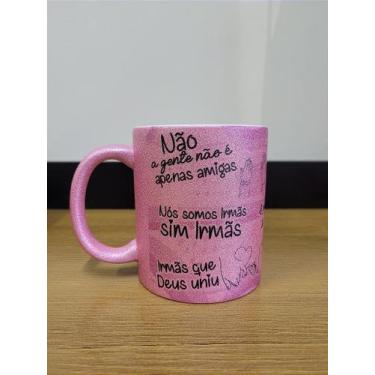 Imagem de Caneca - Amiga / Irmã (Glitter) - Mery Personalizados