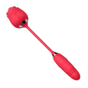 Imagem de Vibrador Vai e Vem com Estímulo ao Ponto G e Clitóris - Recarregável USB, 30,6 cm