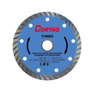 Imagem de Disco Diamantado Cortag 7P Turbo 180mmx25,4mm